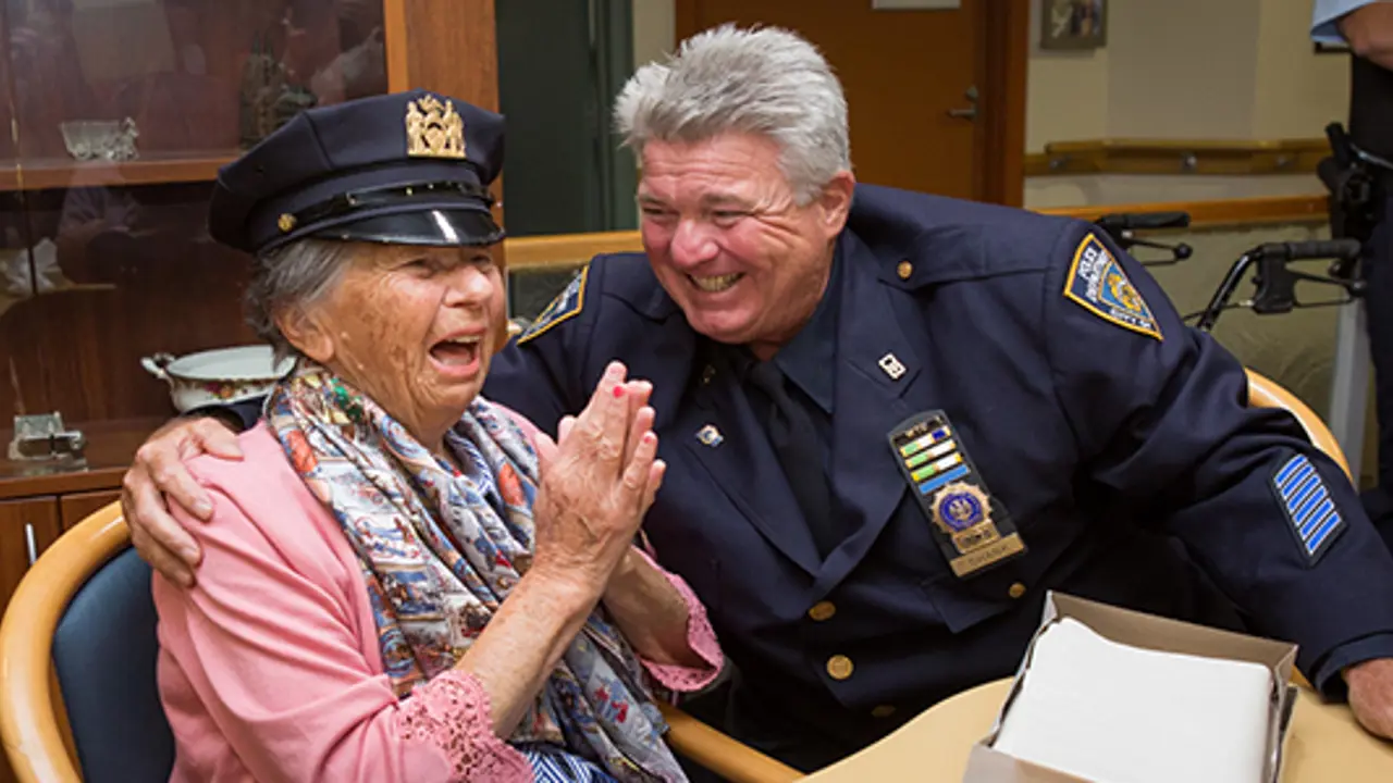 Meeting a NYPD cop, a dream come true for Berenice