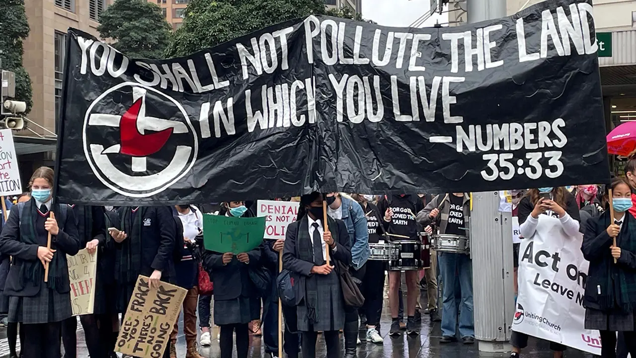 Church and students strike for climate