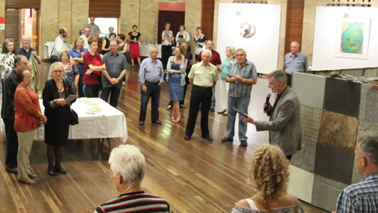 Creative high school exhibits Easter cross